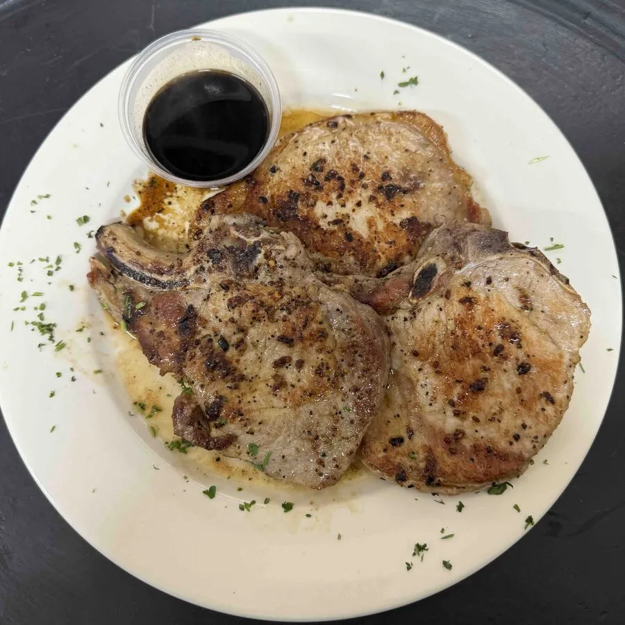 Grilled pork chops